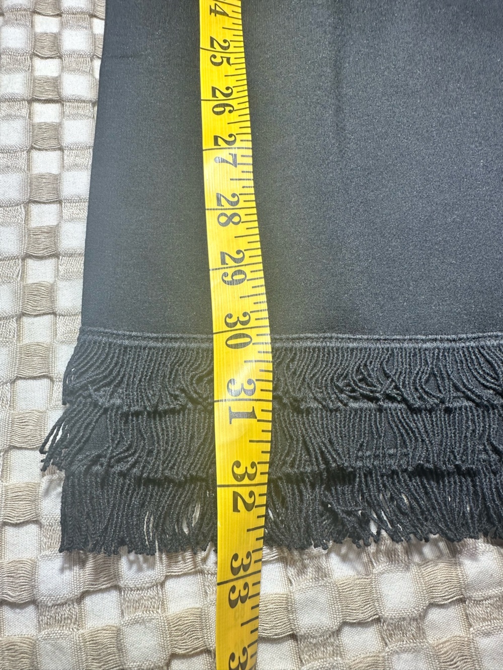 Lysse Black Pull On Fringe-Hem Cropped Wide-Leg Pants Women’s Small - Picture 8 of 8